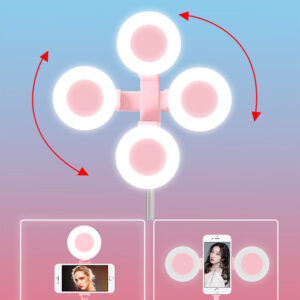 حامل جوا ل بإضاءة خلفية و ريموت للتصوير عن بعد Phone Holder w/ Light & Remote