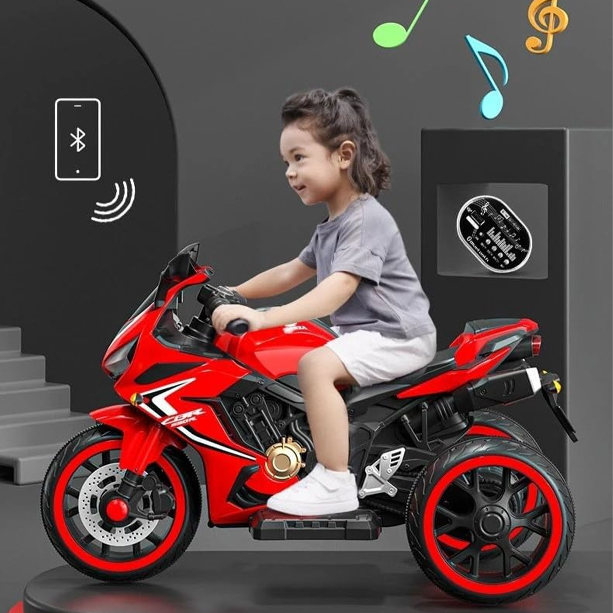 دراجة نارية صغيرة 12 فولت للأطفال 12V Mini Motorcycle - الصورة 4