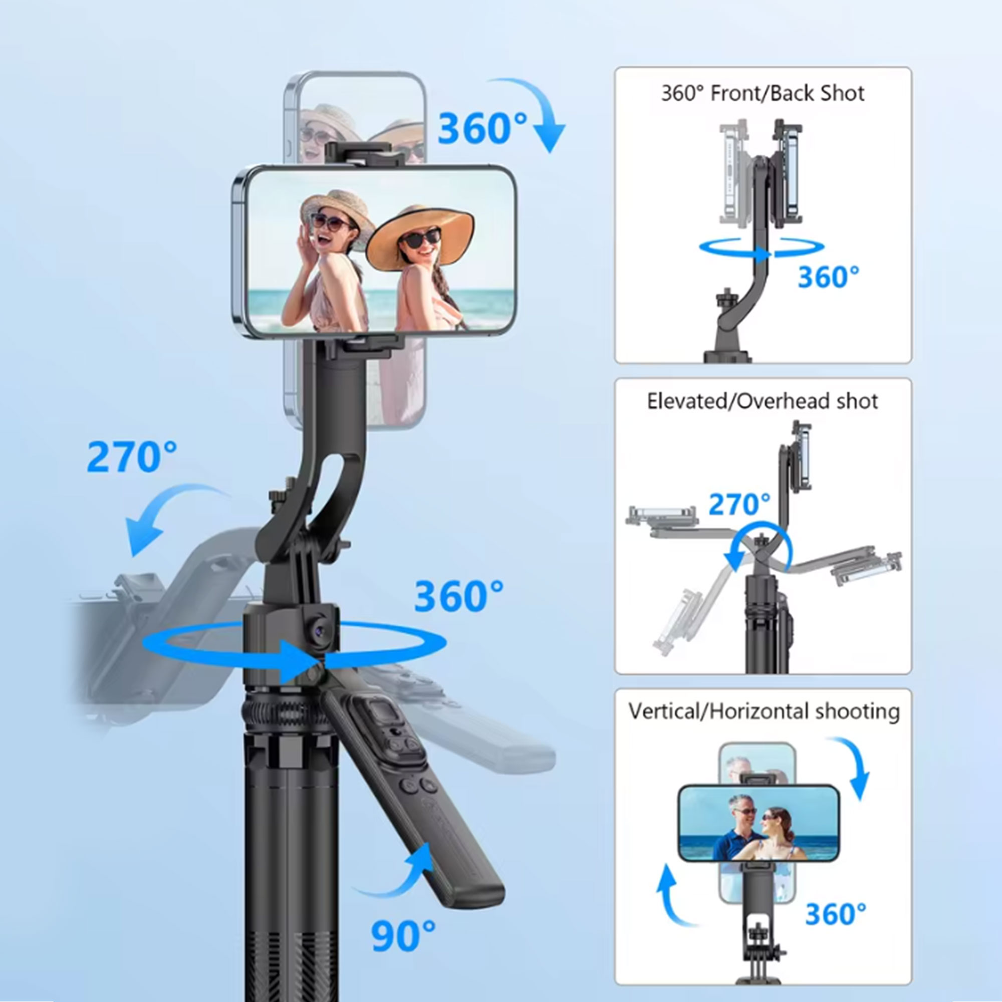 مانع اهتزاز للجوال 360 درجة كبير الحجم - الصورة 2