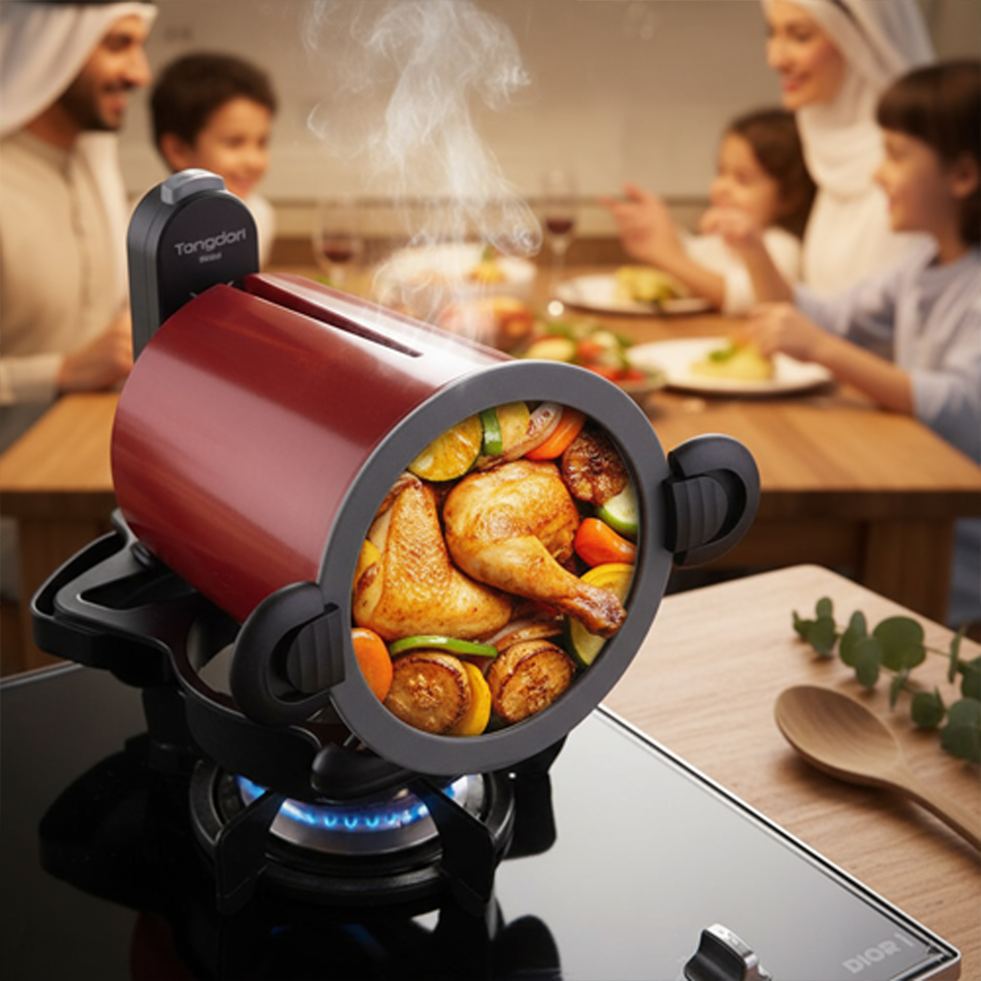 الة طهي و قدر المندى اوتوماتيكية متعددة الوظائف 6 دورات في الدقيقة - الصورة 3