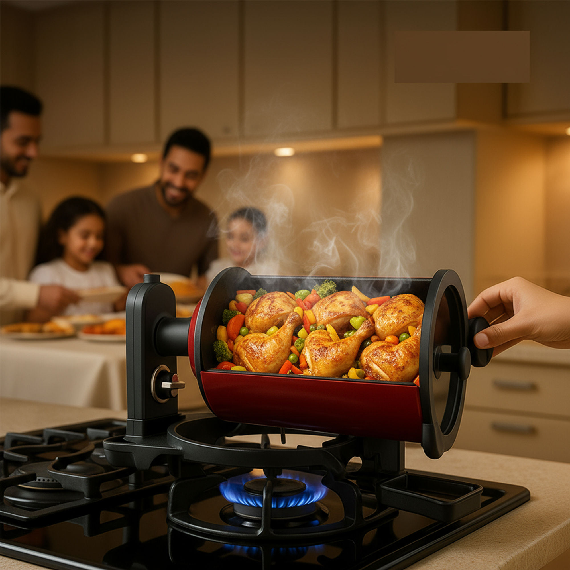 الة طهي و قدر المندى اوتوماتيكية متعددة الوظائف 6 دورات في الدقيقة - الصورة 5